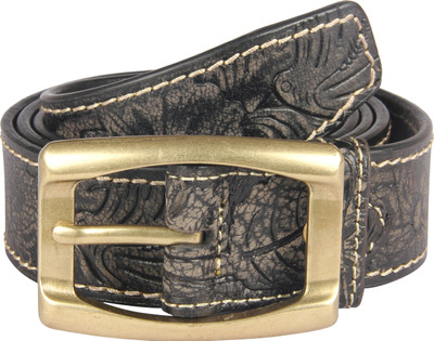 

Raza Men Casual Black Genuine Leather Belt