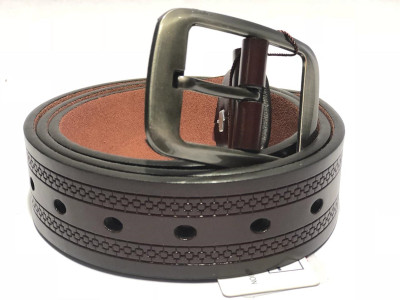 

LAER Men Brown Genuine Leather Belt