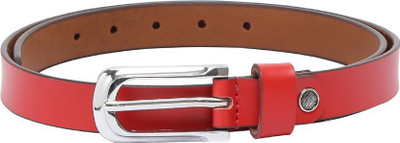 

Chisel Women Casual Red Genuine Leather Belt