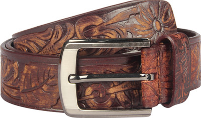 

Raza Men Casual Brown Genuine Leather Belt