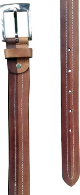 

Justrack Men Party Brown, Tan Genuine Leather Belt