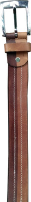 

Justrack Men Party Brown, Tan Genuine Leather Belt