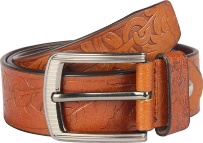 

Raza Men Casual Tan Genuine Leather Belt