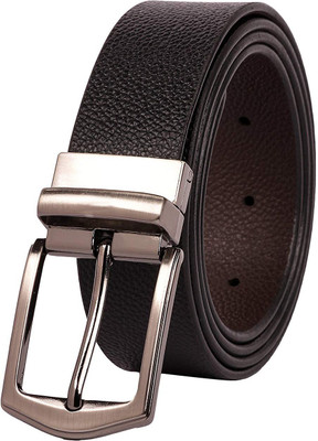 

Saugat Traders Men Casual, Party, Formal, Evening Black Genuine Leather Reversible Belt