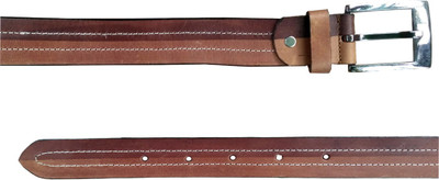 

Justrack Men Party Brown, Tan Genuine Leather Belt