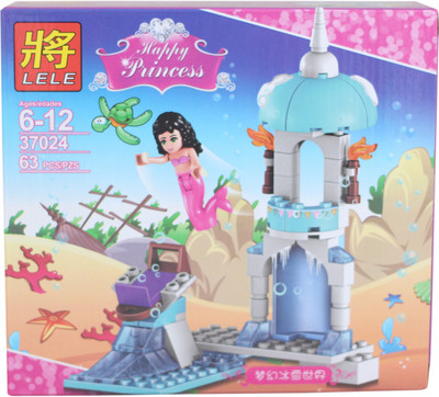 

Tickles S Memaid Castle Figure Puzzles Block Set Puzzle Learning Toy 63 Pcs for Kids 6 Years Plus(Multicolor)