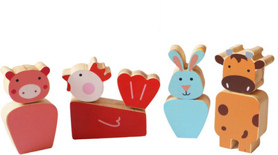 

Shumee Farm animal twistees(Pink, Blue, Red, Yellow, Brown)