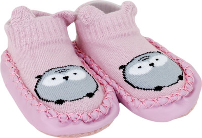 

Neska Moda 0 To 12 Month Premium Baby Booties(Toe to Heel Length - 12 cm Pink)