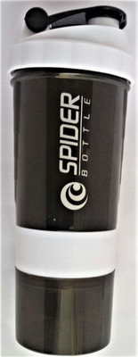

Auden AD Spider White 500 ml Shaker(Pack of 01, White), White/black