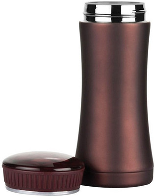 jazam Crystal 350 ml Flask(Pack of 1, Brown, Steel) jazam Crystal 350 ml Flask(Pack of 1, Brown, Steel)