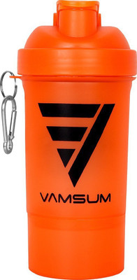 

VAMSUM Fitness 600 ml Shaker(Pack of 1, Orange)
