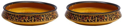 

caffeine Decorative Bowl 11 Inch in Brown Sehra Studio Handmade Ceramic Bowl Set(Brown, Pack of 2)