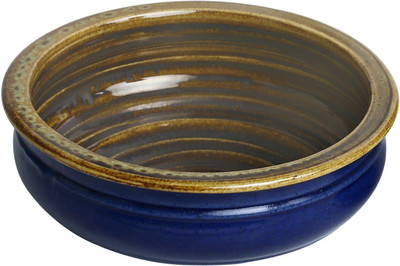 

Caffeine Serving Ceramic in Metallic Blue-Brown (Small Bowl ) (1 Pc ) Stoneware Bowl(Blue, Pack of 1)