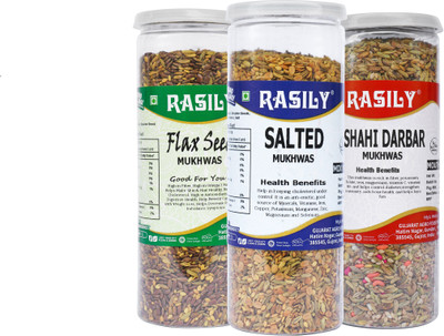 

rasily Salted Mukwas sesame seed, fennel seed, coriander Mouth Freshener(Pack of 3)
