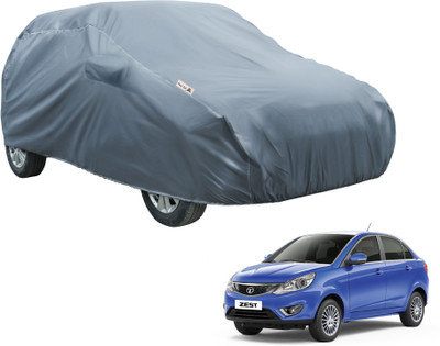 Fit Fly Car Cover For Tata Zest (With Mirror Pockets)(Grey)