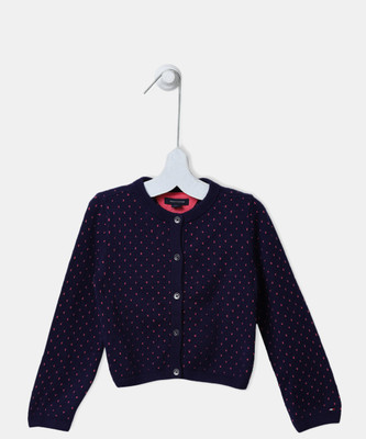 

Tommy Hilfiger Baby Girls Button Self Design Cardigan, Crown navy