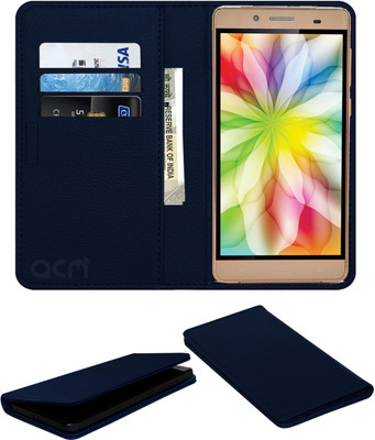 ACM Flip Cover for Iball Andi 5.5h Weber(Blue, Cases with Holder, Pack of: 1)