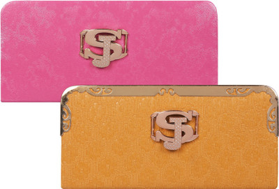 

Fashonic Casual Pink, Yellow Clutch