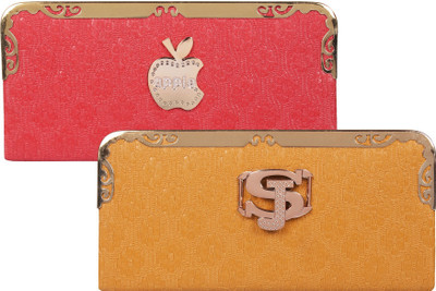 

Fashonic Casual Pink, Yellow Clutch