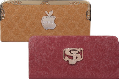 

Fashonic Casual Brown, Maroon Clutch