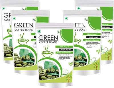 

Voltegic Green Coffee Beans Chlorogenic Acid for Weight Loss (Unroasted Arabica) -100 Gms Pack of 5 Instant Coffee 100 g(Pack of 5, Green Coffee Flavoured)