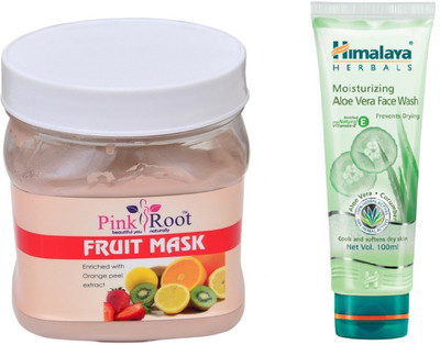 

Pink Root FRUIT MASK 500ML WITH ALOE VERA FACE WASH(Set of 2)