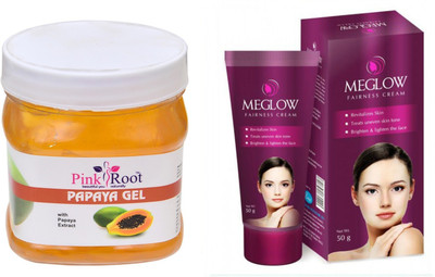 

Pink Root PAPAYA GEL 500ML WITH WOMEN FAIRNESS CREAM(Set of 2)