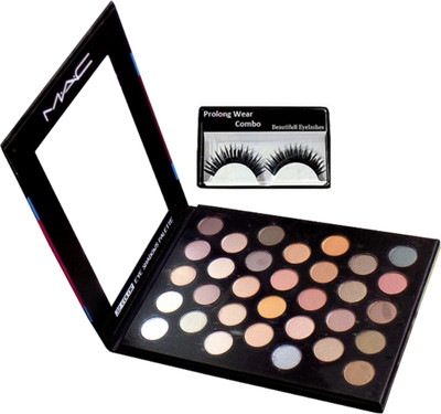 

Pro longwear combo Eyelashes, Mac 32 Multi Color Eyeshadow Palette(Set of 2)