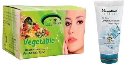 

Pink Root VEGETABLE BLEACH 250G WITH LEMON FACE WASH(Set of 2)