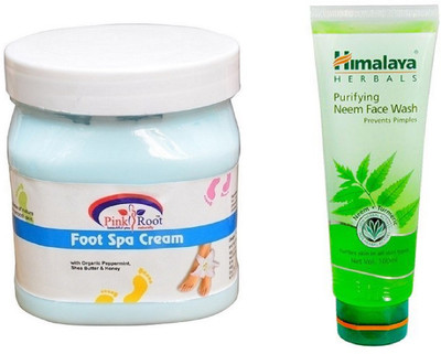 

Pink Root FOOT SPA CREAM 500ML WITH HIMALAYA NEEM FACE WASH(Set of 2)