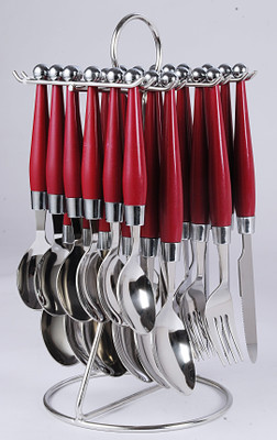 

Elegant Stainless Steel, Plastic Cutlery Set(Pack of 24)