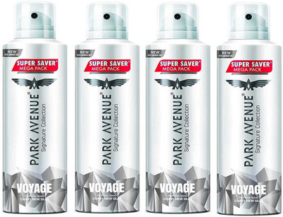 

Park Avenue Voyage Signature Collection MEGA PACK 235ml x 4 Combo Of 4 Perfume Body Spray - For Men(940 ml, Pack of 4)