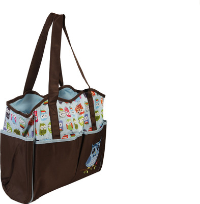 

Offspring Outing Mama Tote Diaper Bag Owl Print Tote Diaper Bag(Blue)