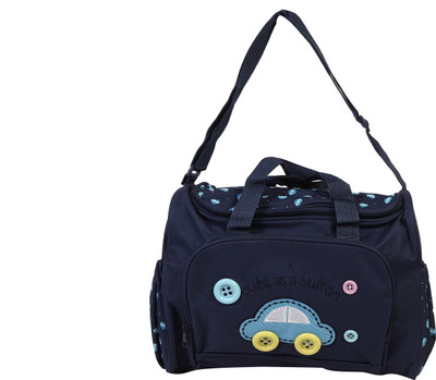 

Offspring Outing Mama Shoulder Diaper Bag Car Print Messenger Diaper Bag(Navy Blue)