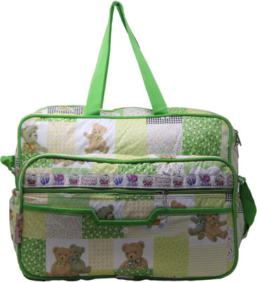 

Wildmount Printed Diaper Bag Multi Functional Baby Diaper Travel Organizer Bag(Green)