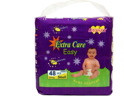 

Extra Care Easy Baby Diapers Slim & Comfort Small Size 3-6 Kgs 48 Pcs - S(48 Pieces)