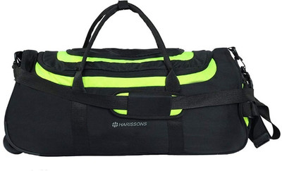 

Harissons Float Wheel Duffel Strolley Bag(Black, Green)