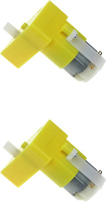 

KitsGuru (Set of 2) L Shaped BO Motor single axis gear motor speed ratio 1: 48 3V-6V 120-300 rpm Electronic Components Electronic Hobby Kit