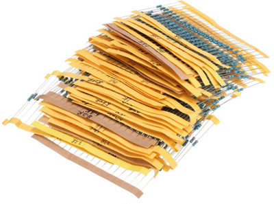 

KitsGuru 150 Pcs 30 Values Assorted 1/4W Mix Resistor Pack Electronic Components Electronic Hobby Kit