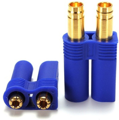 

KitsGuru (1 Pair) 5mm EC5 Bullet Connector Male + Female Plugs Adapters Battery Losi Electronic Components Electronic Hobby Kit