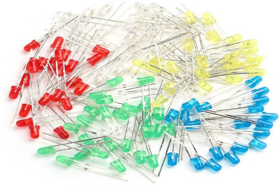 

KitsGuru 50 X Assorted Diffused LED Pack, (20Red, 10Yellow, 10Green, 10Blue) 5MM Electronic Components Electronic Hobby Kit