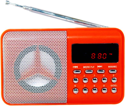 

OYD New Series BT246 fm Radio with Digital Display support recording , USB pen-drive, aux in FM Radio(Orange)