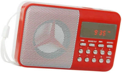 

CRETO BT246 Radio FM support USB Pen-drive , Memory card, Aux in , Recording FM Radio(Red)