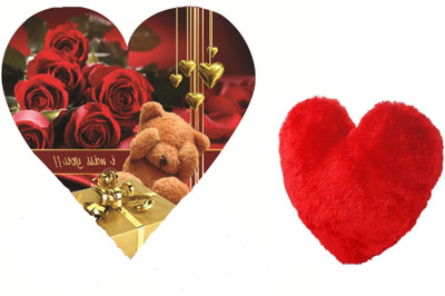 

Skylofts Cute 5pc Chocolate Valentines I MISS YOU Heart Gift Box with heart stuff toy Combo(45gms)