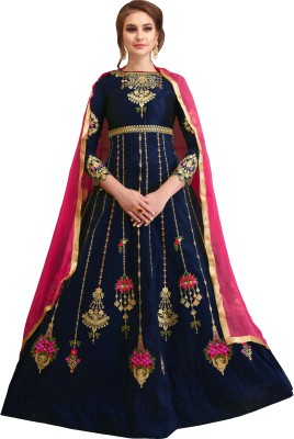 Caffoy Cloth Company Anarkali Gown(Dark Blue)