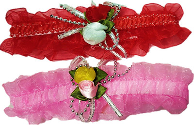 

Proplady BHBFC_04_PR1 Head Band, Hair Band, Hair Accessory Set(Pink, Red)