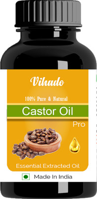 

Vihado Pure Castor Oil Cold Pressed Carrier Hair Oil (20 ML) Hair Oil(20 ml)