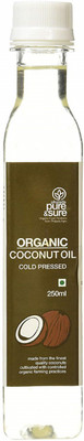 

Pure & Sure Organic Coconut Oil 250ml, (Pack of 2) Hair Oil(250 ml)
