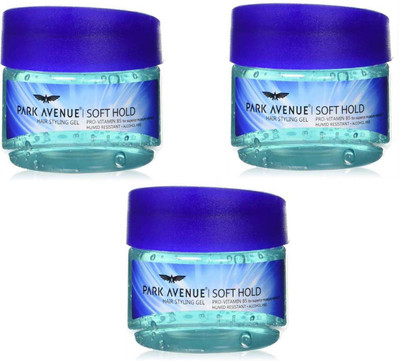 

Park Avenue Hair Gel Soft Hold 300g x 3 Pack Of 3 Gel(900 g)