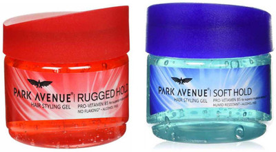 

Park Avenue Hair Gel Rugged Hold + Wet Look, 300g x 2 Pack Of 2 Gel(600 g)